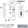 Bristan Cadet Basin Mixer Clicker Waste Tap Spares